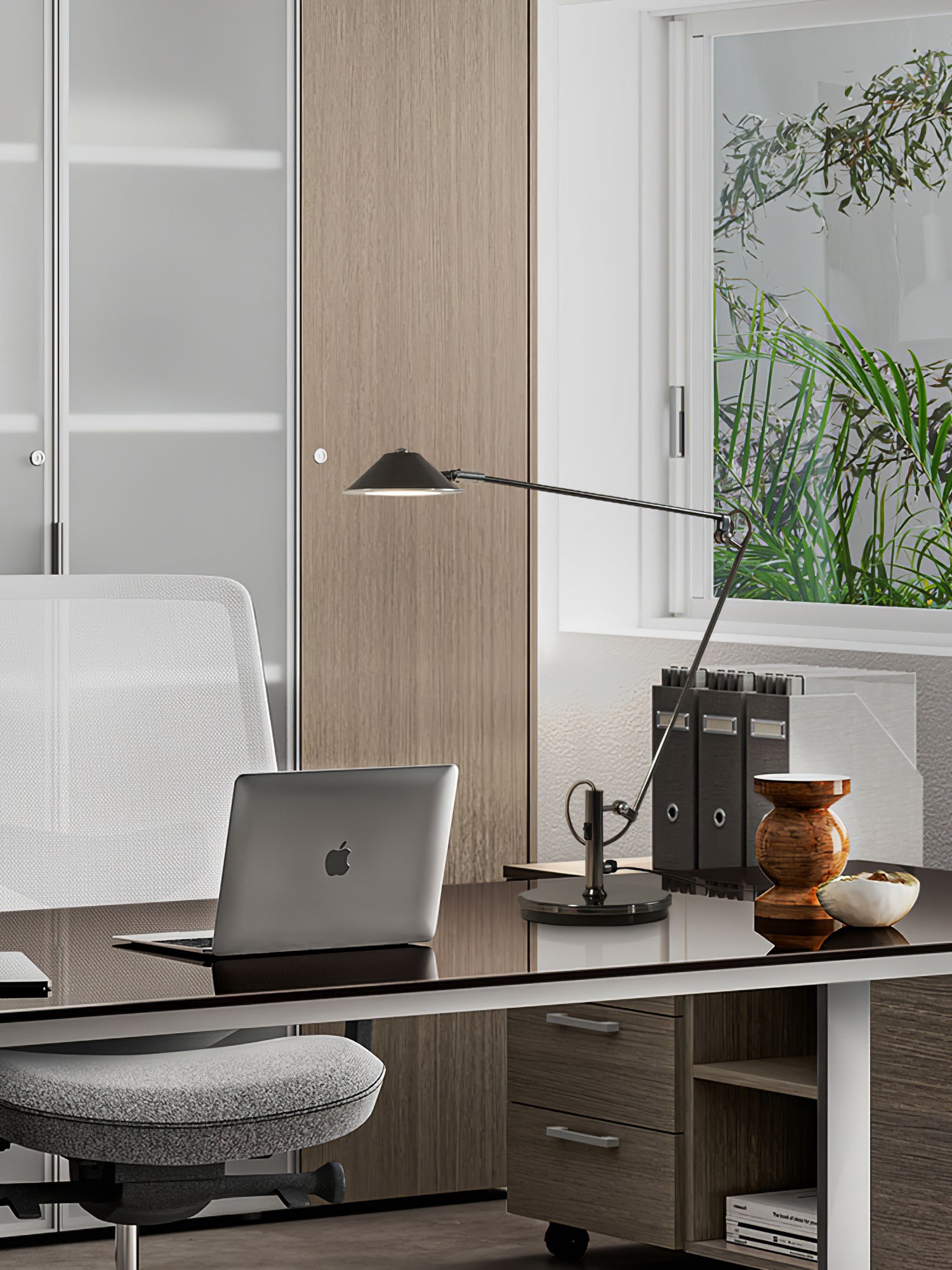 Adjustable Black LED Desk Lamp for Home Office - Modern Task Lighting with Flexible Gooseneck for Reading, Studying & Working