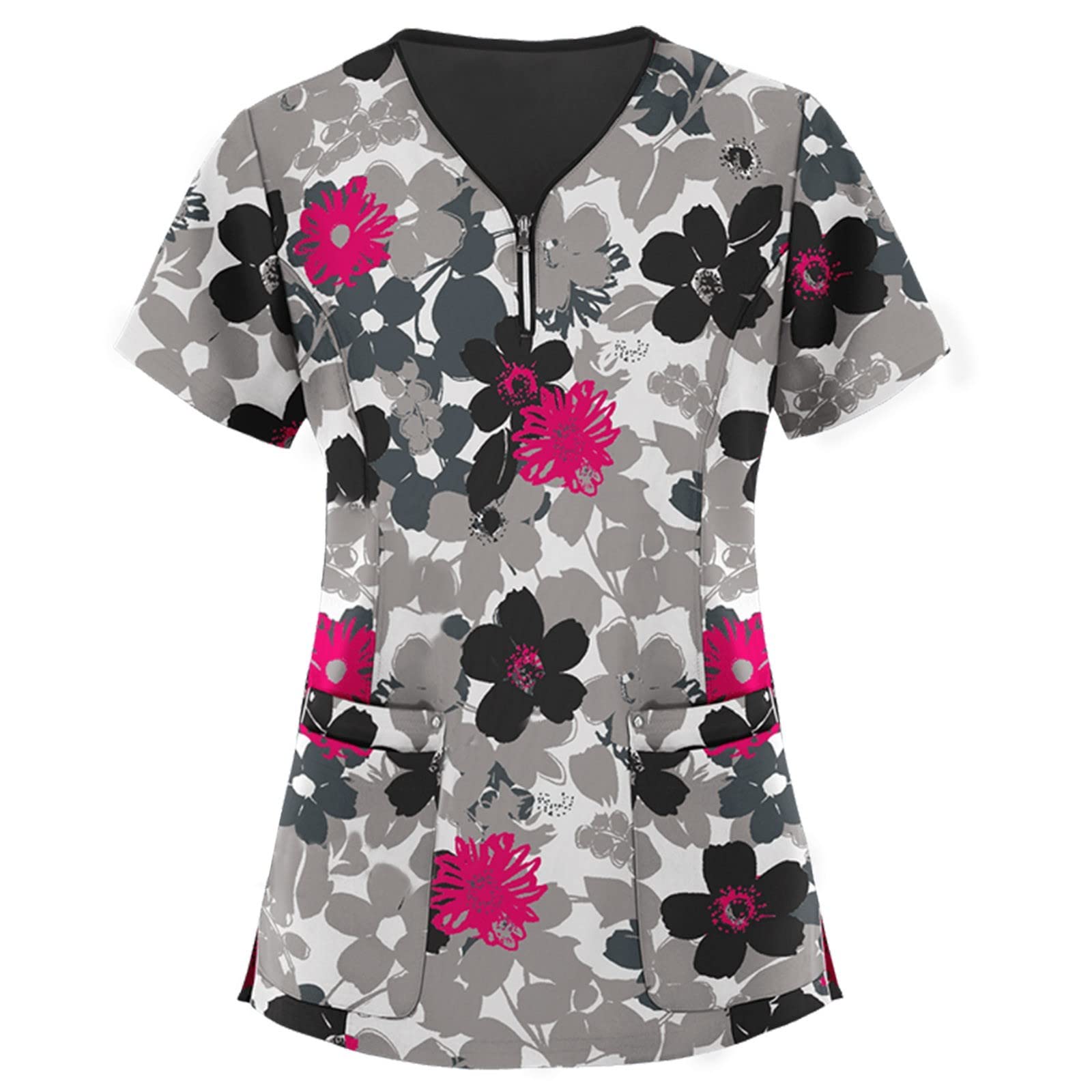 Plus Size Women's Scrubs - Classic & Comfortable Loose Scrub Tops for Nurses, Doctors & Healthcare Workers | Soft & Breathable Medical Uniforms for Long Shifts