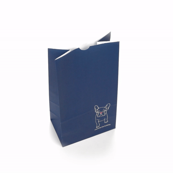 Frenchie Paper Bag - 12 lb Capacity, 7 x 4.25 x 12.5 Inches, 100 Count Box - Eco-Friendly Kraft Bags for Groceries, Takeout & Retail Packaging