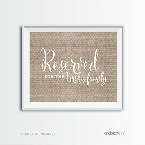 Reserved Bride's Family