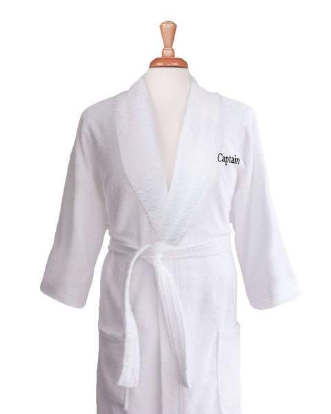 Premium Lakeview Signature Egyptian Cotton Terry Spa Robe - Ultra Soft & Absorbent Bathrobe for Women & Men - Perfect for Spa, Hotel, and Home Relaxation