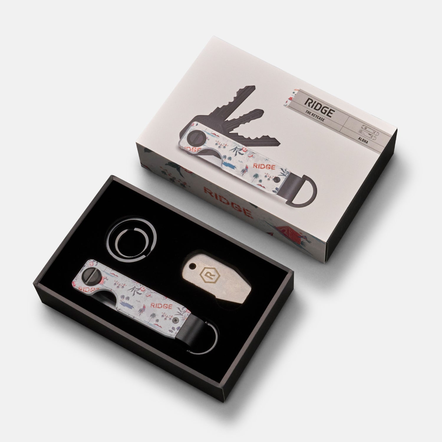 The Ridge Keycase - Premium Aluminum Key Holder with RFID Blocking - Perfect for Travel, Home & Office Organization