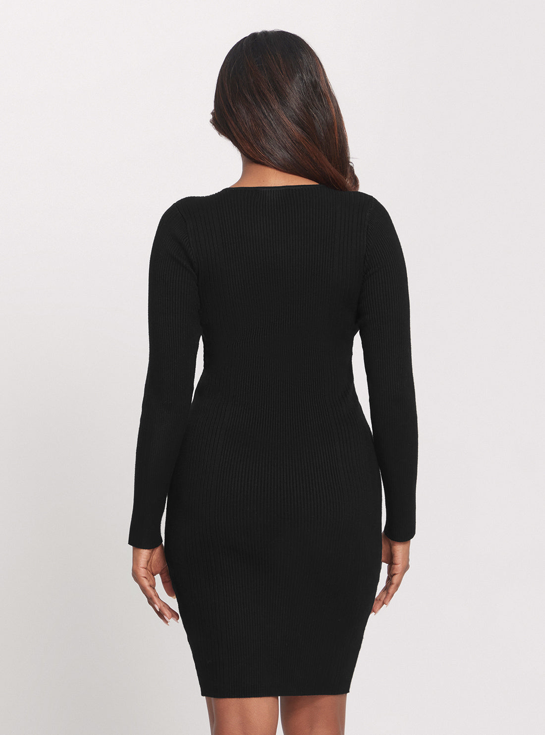 Eco-Friendly Black Alphabet Charm Melissa Mini Dress - Stylish & Sustainable Outfit for Casual Wear, Parties & Date Nights