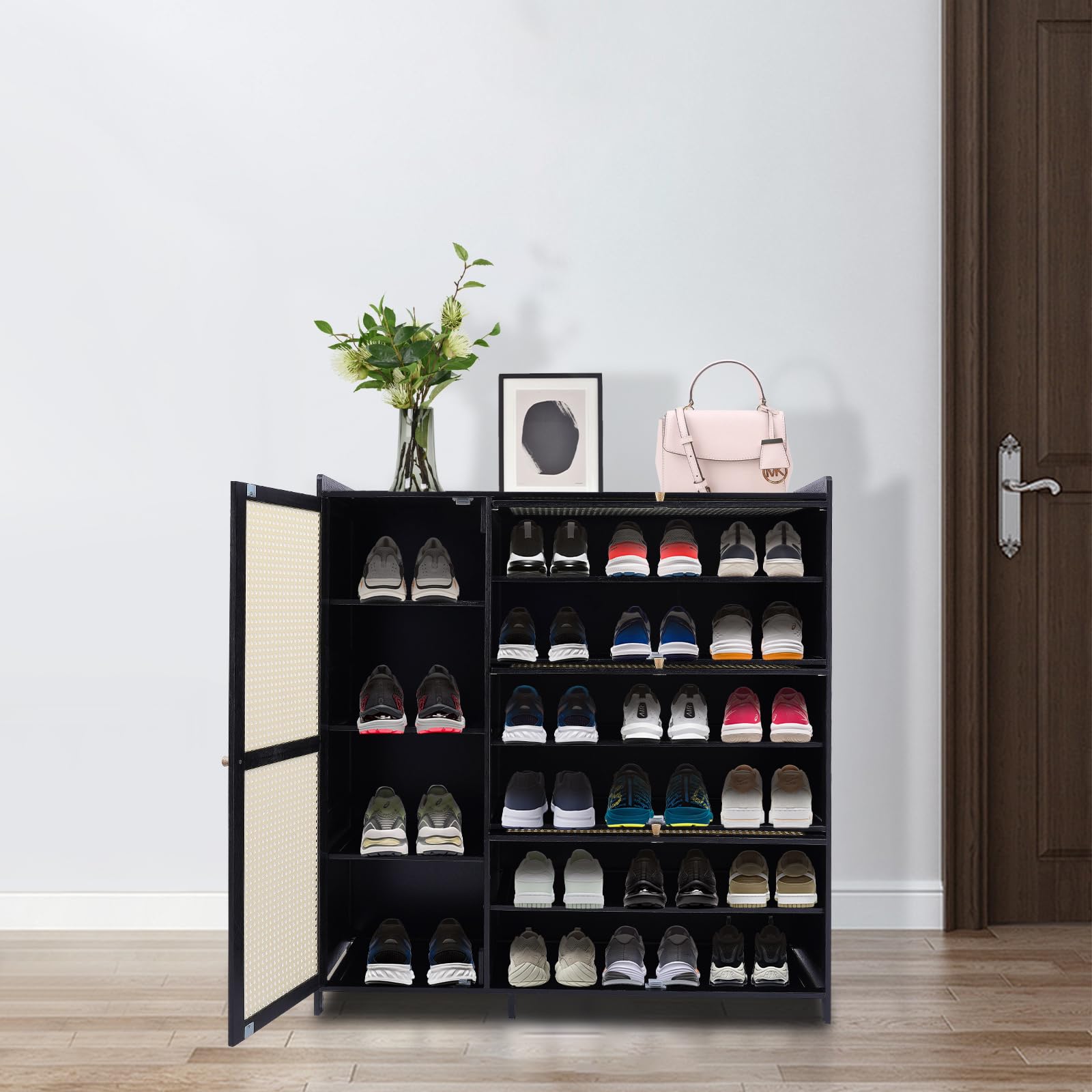 4-Door Shoe Storage Cabinet - 13