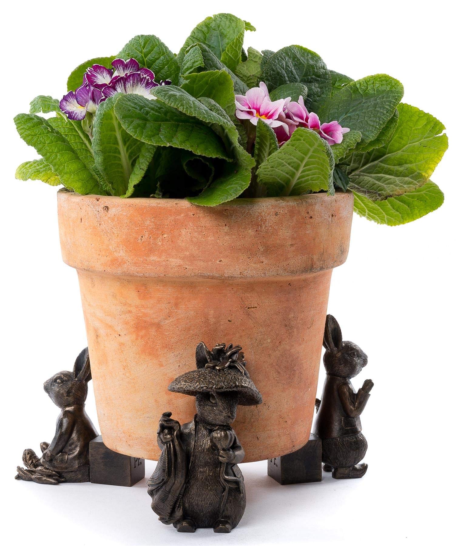 Beatrix Potter Benjamin Bunny Plant Pot Feet Set of 3 - Cute Garden Decor for Flower Pots, Planters & Outdoor Containers - Perfect for Patio, Balcony & Garden Decorations