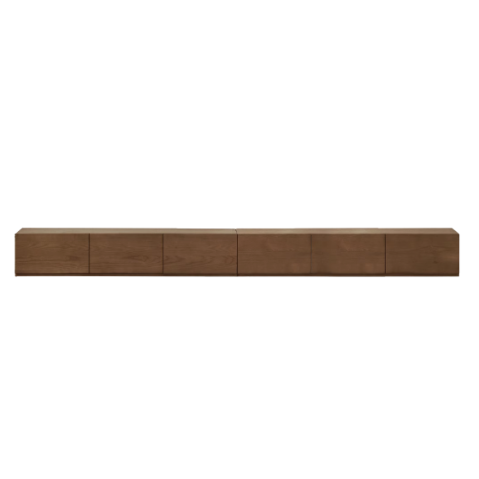 118.1x14.9x13.7 inch/ 300x38x35cm/ Walnut color/ Ash TV cabinet