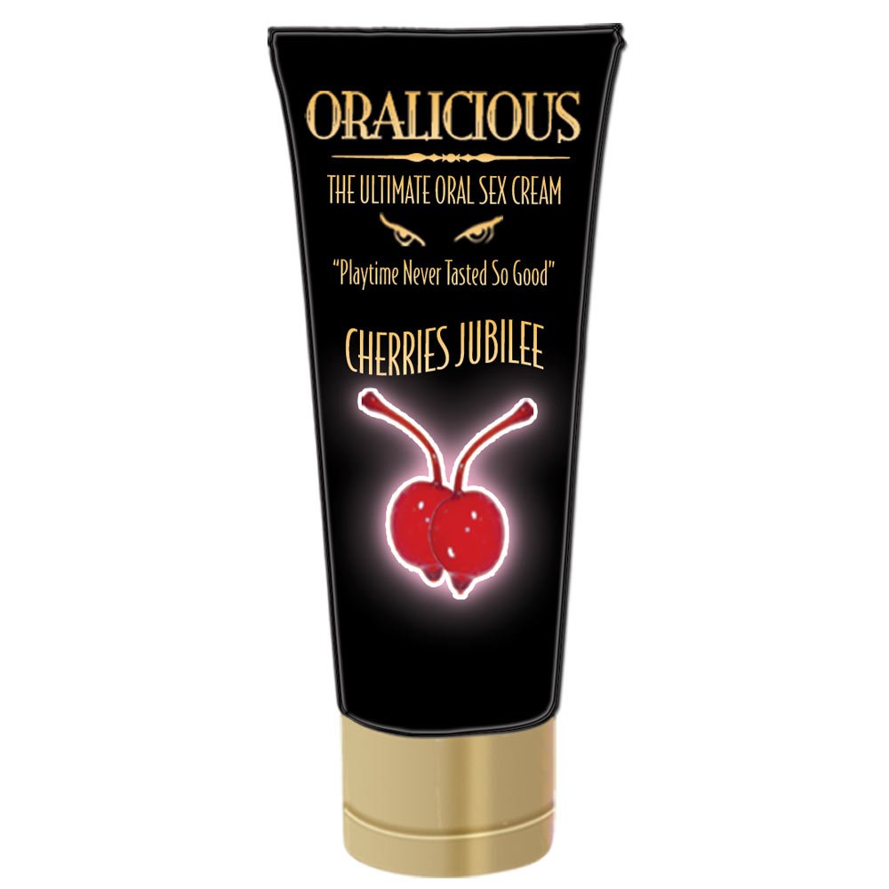 Oralicious Oral Sex Cream - 2oz, Cherries Jubilee Flavor - Enhance Intimacy & Pleasure - Perfect for Couples & Romantic Nights