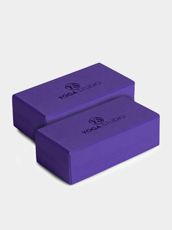 Premium EVA Yoga Blocks Twin Pack - Non-Slip Yoga Bricks for Stability & Alignment - Ideal for Hot Yoga, Pilates, and Home Workouts
