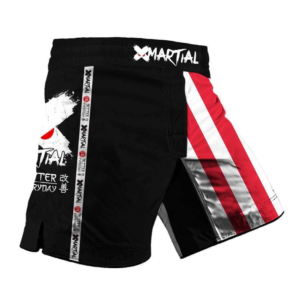American Warrior 2.0 Hybrid BJJ Shorts - Premium MMA Grappling Shorts for Brazilian Jiu-Jitsu & No-Gi Training - Lightweight & Durable Fight Shorts for Combat Sports & Gym Workouts