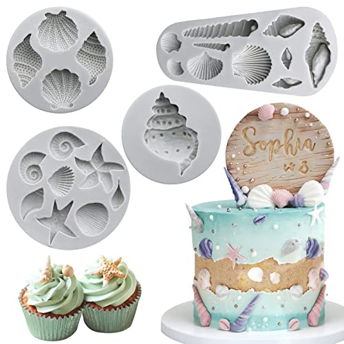 Gray Seashell Conch Starfish Molds