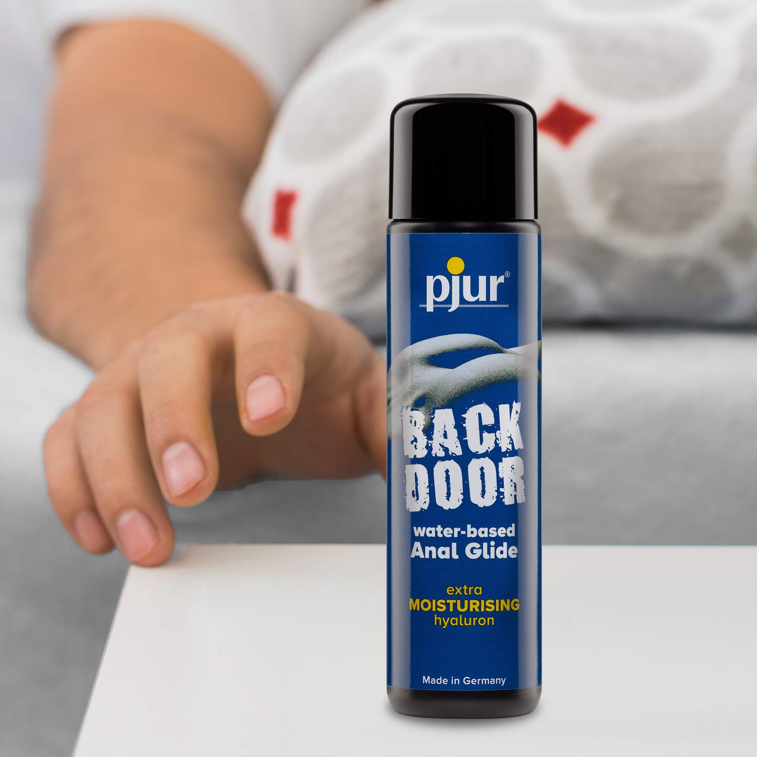 Pjur BACK DOOR Moisturizing Water-Based Lubricant Gel with Hyaluronic Acid - 100ml for Enhanced Comfort During Intimate Moments, Anal Play & Sex Toy Use