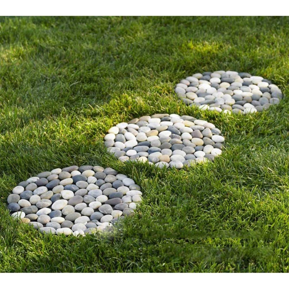 2PCS Hemoton Plastic Concrete Molds for Pavement, Walkway & Driveway - DIY Stepping Stone Maker for Garden, Patio & Lawn Landscaping Projects
