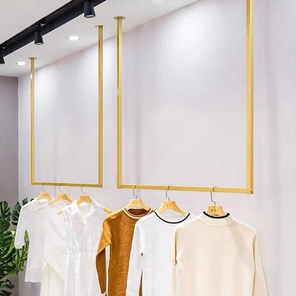Metal Wall Mounted Clothing Rack - 39