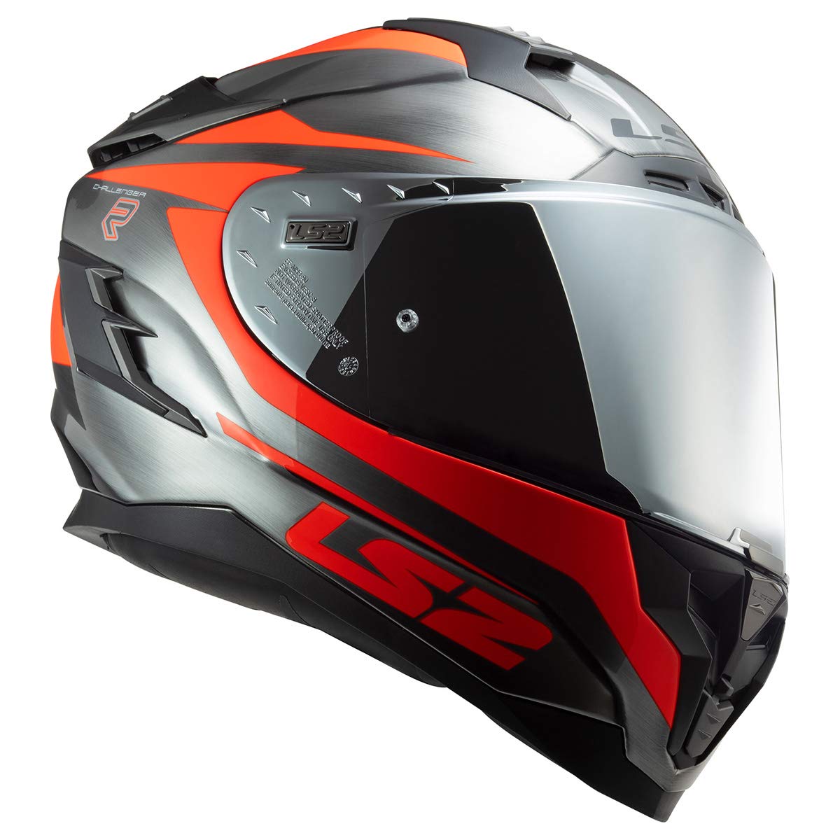 LS2 Challenger GT Full Face Motorcycle Helmet - DOT Certified for Street & Racing - Lightweight & Comfortable for Long Rides & Commuting