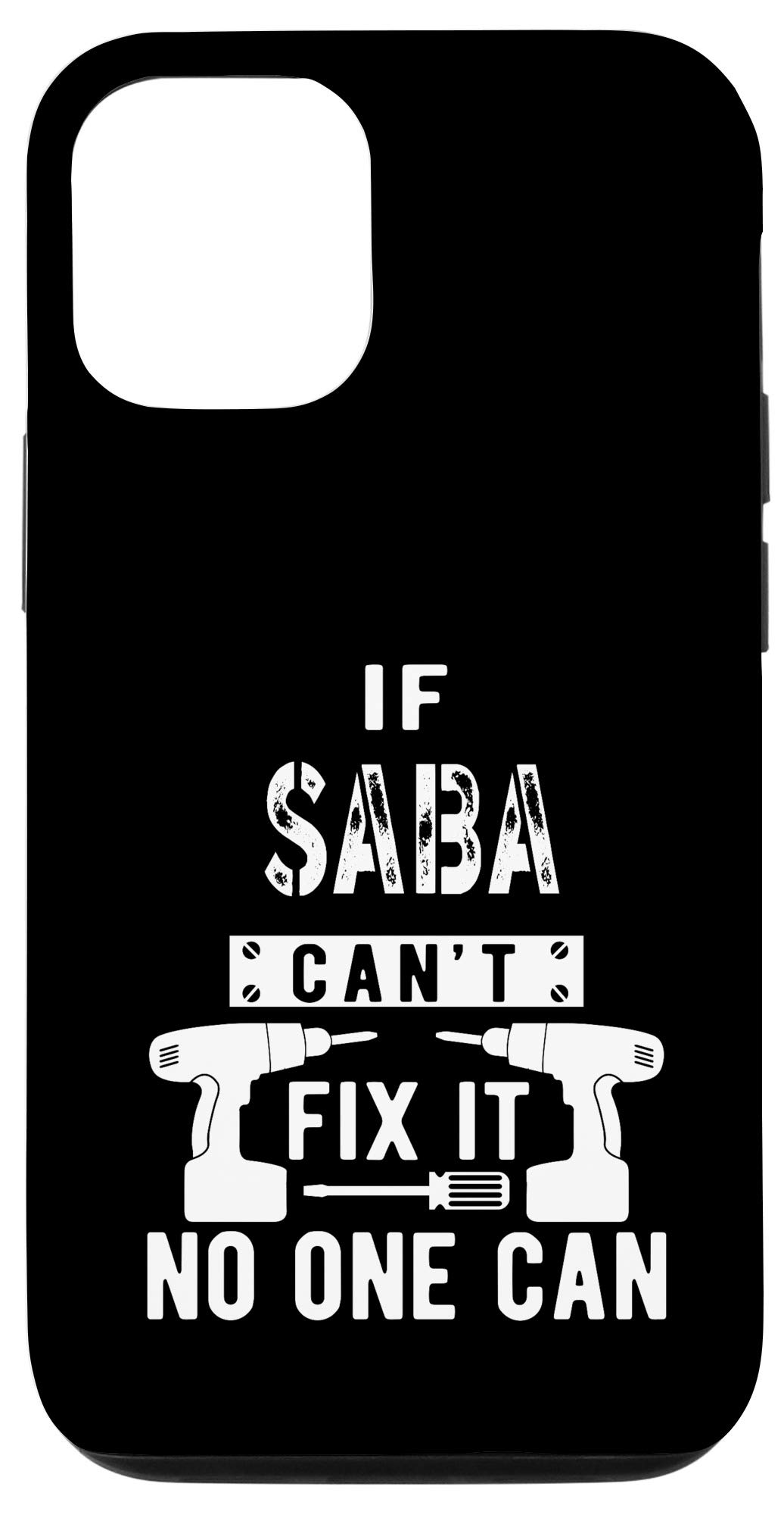 iPhone 12/12 Pro Protective Case - Durable Jewish Grandpa Design with Hebrew Text - Perfect for Daily Use, Travel & Gift Giving
