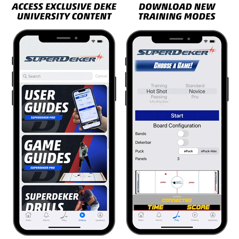 SuperDeker Pro 3 Panel Hockey Training System - Improve Stickhandling & Shooting Skills for Ice & Street Hockey Players | Perfect for Home, Rink & Backyard Practice
