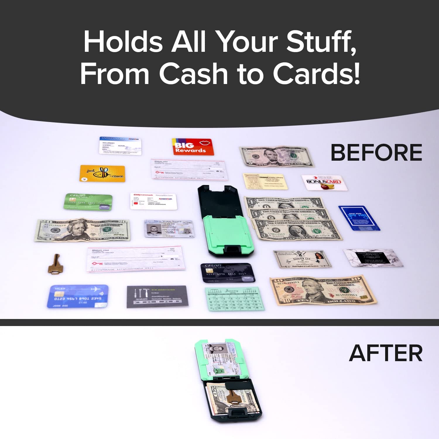 Slim Mint Wallet - Ultra Thin RFID Blocking Wallet for Men & Women - AS SEEN ON TV - Anti-Theft Credit Card Holder with Aluminum Shell - Crush Resistant & Easy Access - 4 Pack - Perfect for Travel, Work & Everyday Use