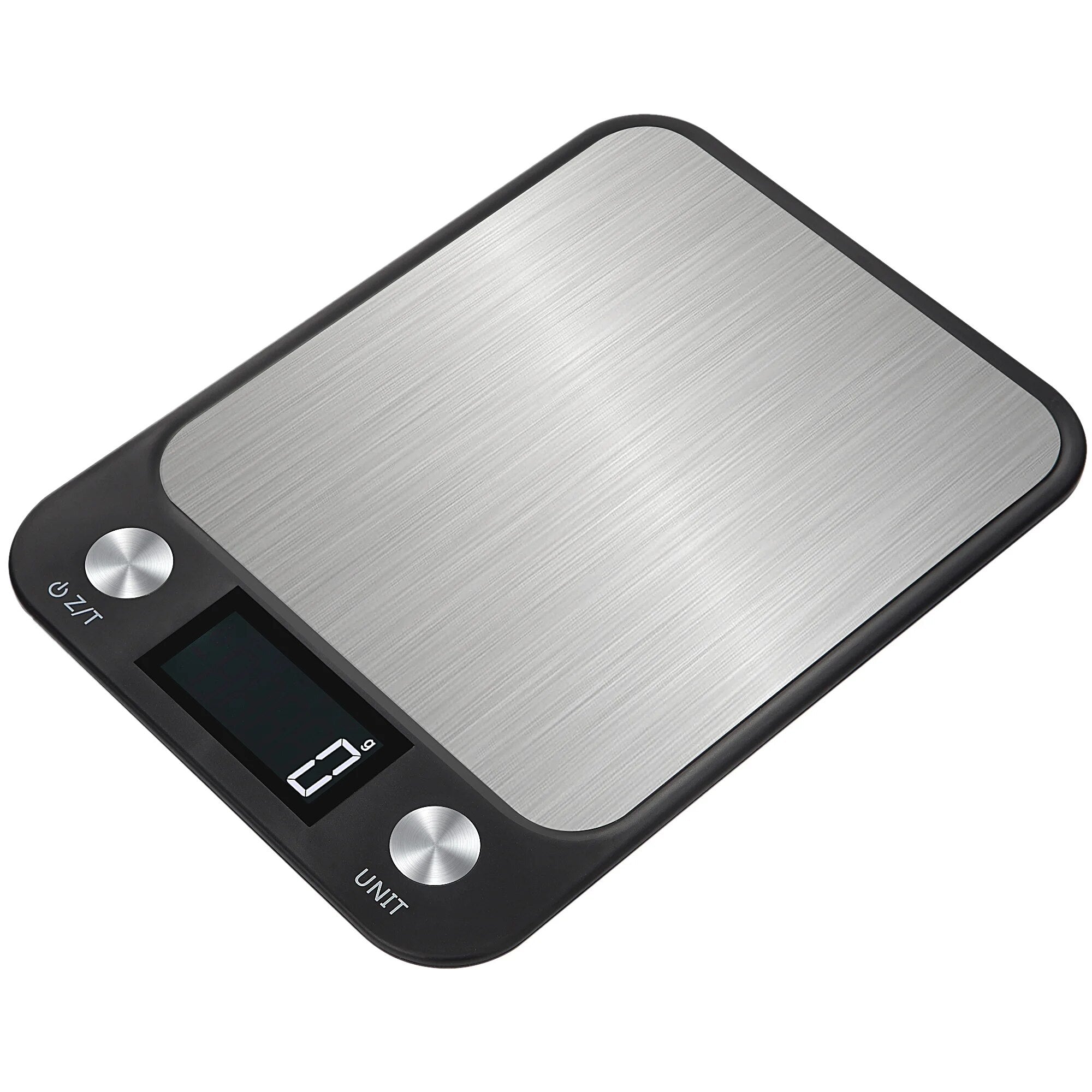 ANYCO Anygleam Digital Stainless Steel Kitchen Scale - 15kg/33lb Capacity, Precise Weight Measurement for Cooking & Baking (Grey) - Perfect for Home Kitchens, Bakeries & Meal Prep