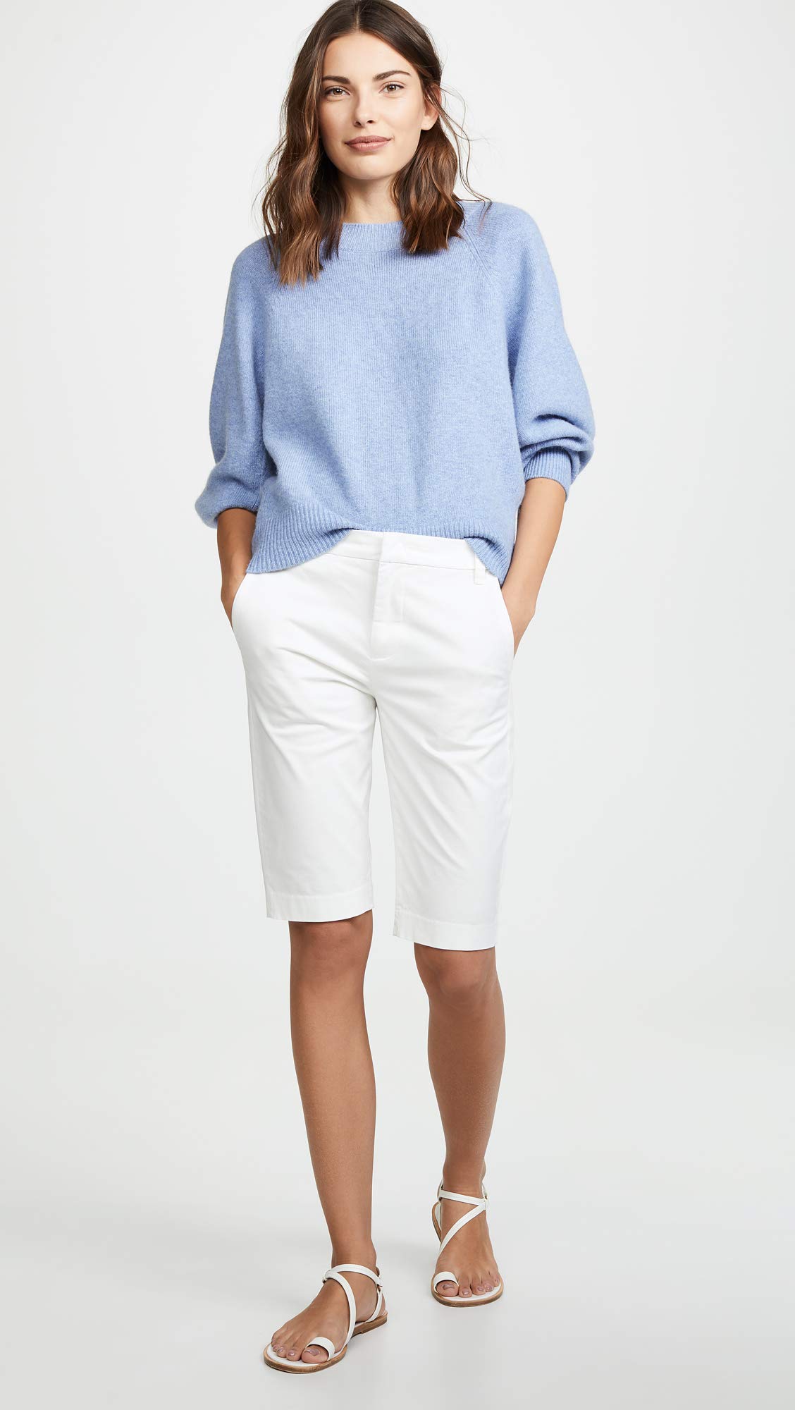 Vince Women's Bermuda Shorts with Coin Pocket - Casual Summer Shorts for Women, Perfect for Beach, Travel, and Everyday Wear