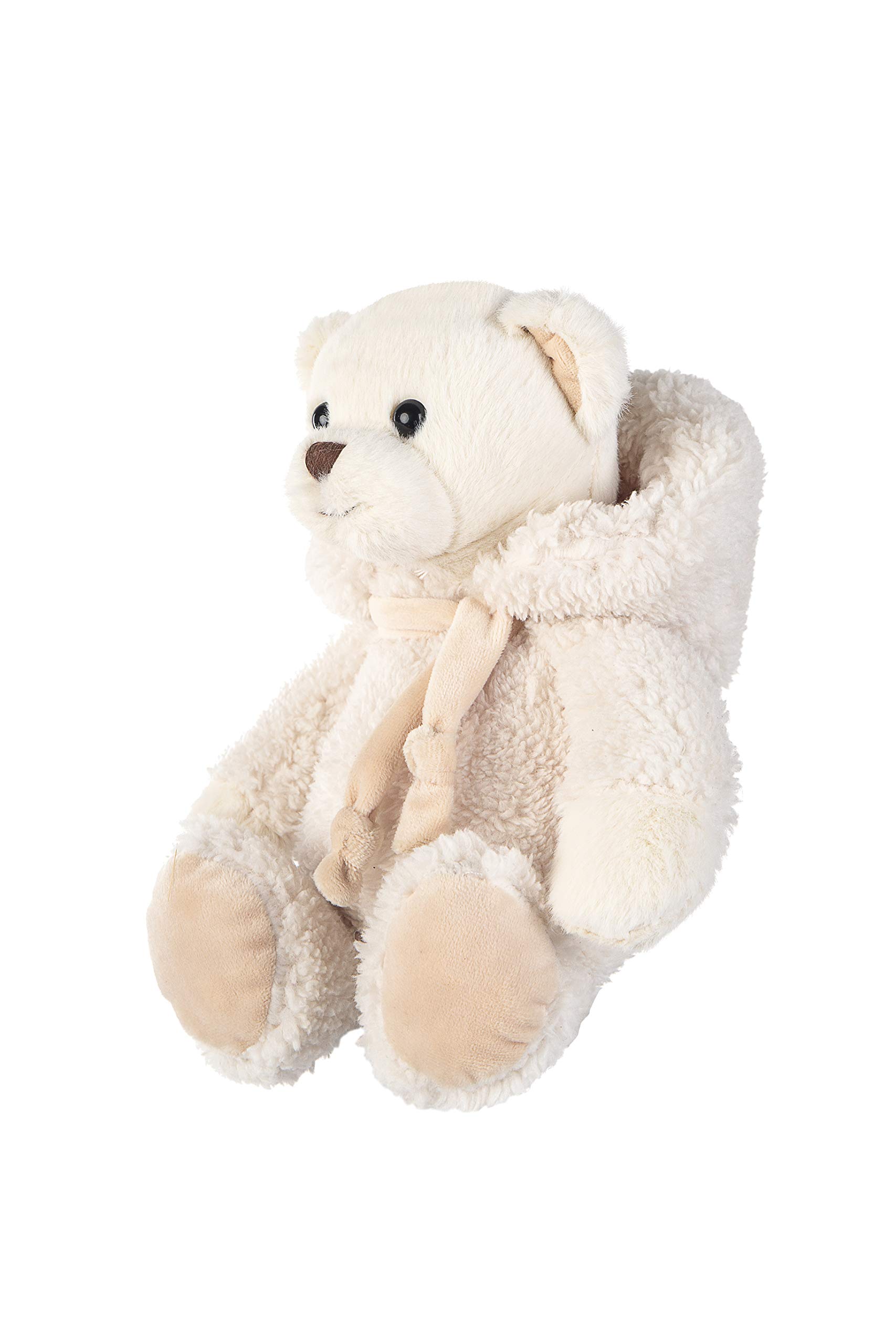 11-inch Dilly Dudu Teddy Bear Plush with Hoodie - Soft Stuffed Animal Toy, Cute Cream Plushie Gift for Kids, Birthday & Christmas Present - Perfect for Cuddling, Nursery Decor, and Playtime