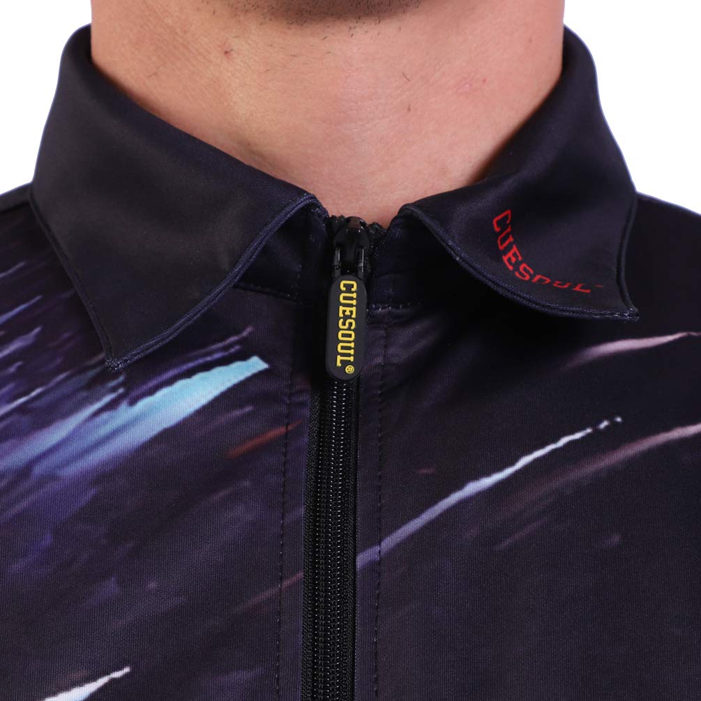 CUESOUL Men's & Women's Short Sleeve Casual Shirts - Breathable Athletic Dart Shirts for Professional Players | Perfect for Dart Tournaments, Practice & Outdoor Sports Activities