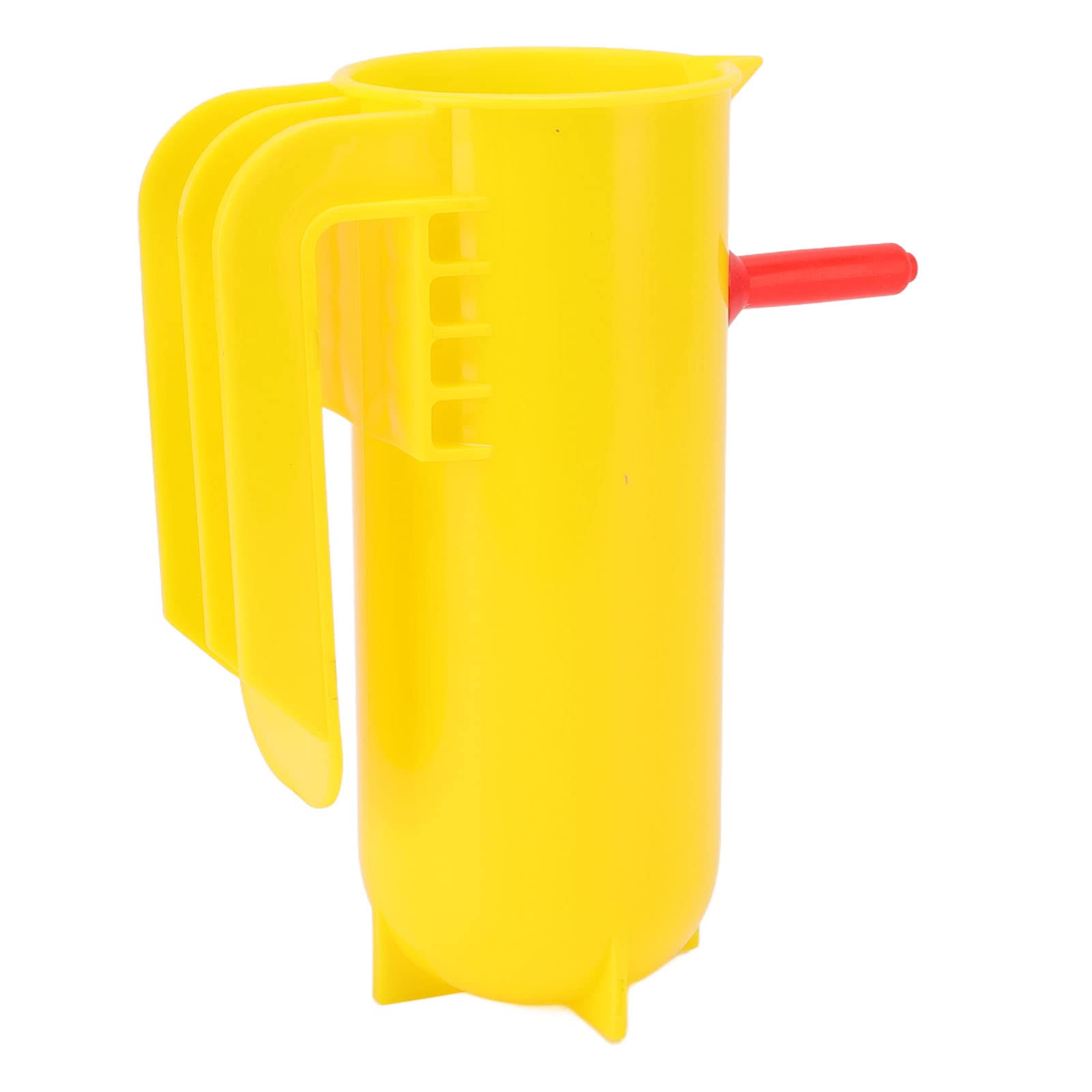 800ML Lamb Feeding Bottle with Nipple & Straw - Accurate Calibration Milk Feeder for Lambs & Small Pigs - Durable Yellow Design for Farm, Ranch, and Pet Care Use
