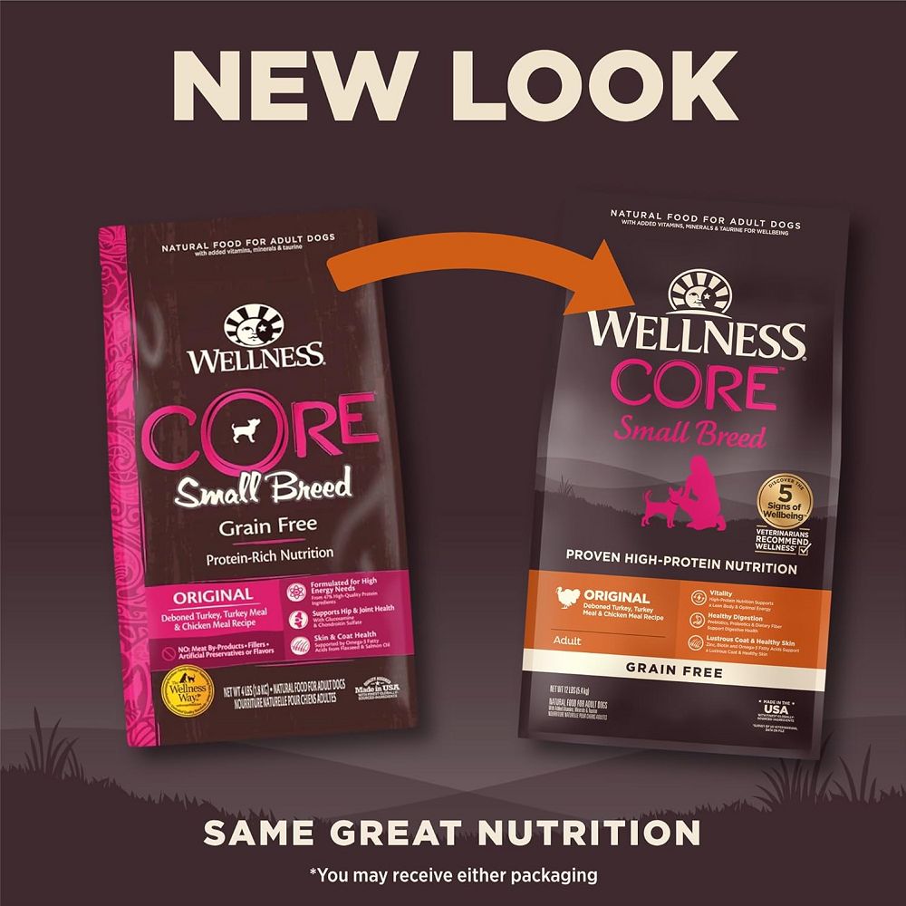 Premium CORE Turkey Small Breed Adult Dry Dog Food - High Protein, Grain-Free Recipe for Healthy Weight & Digestion - Perfect for Toy & Miniature Dogs at Home or Travel