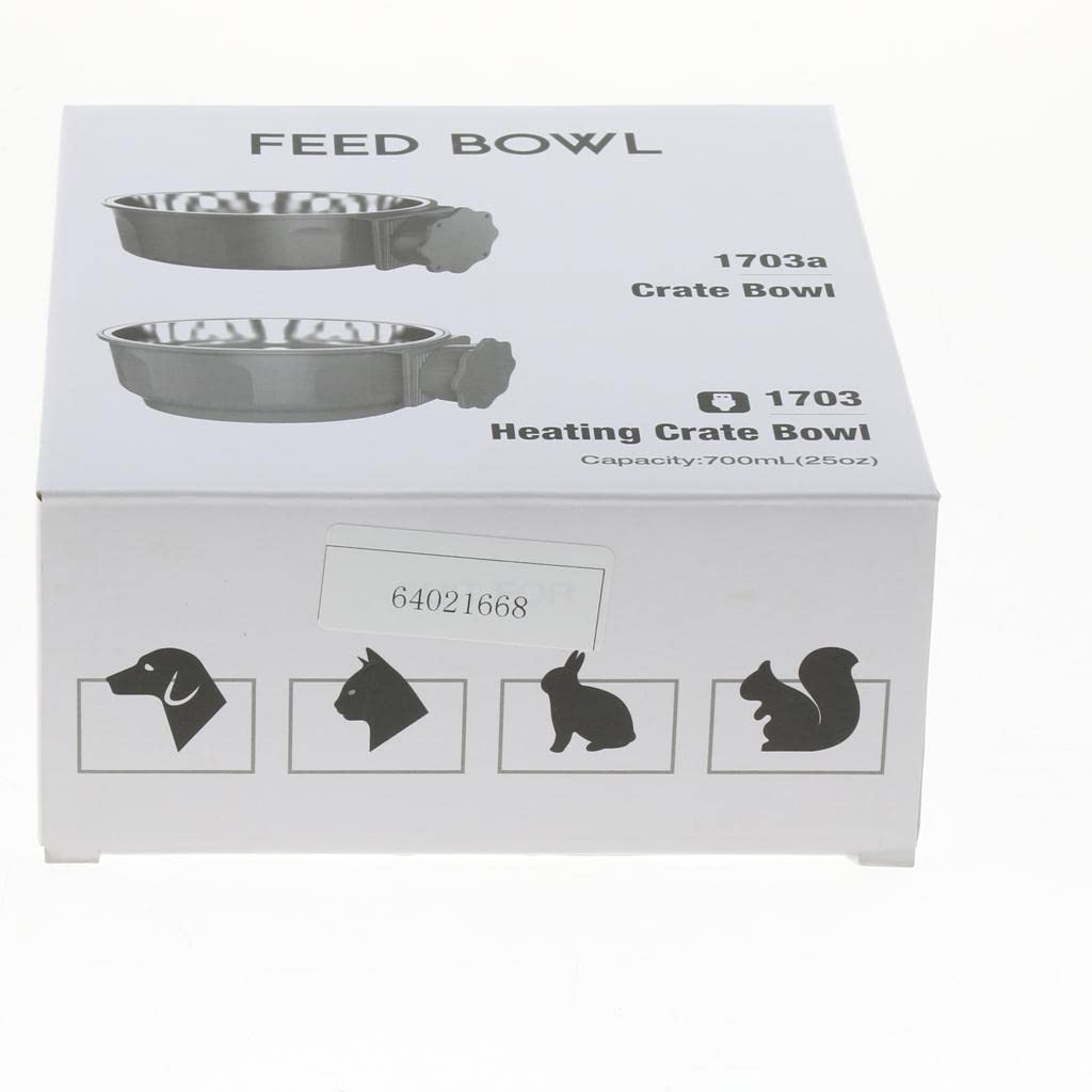 UJEAVETTE® Hanging Dog Bowl for Crate - Red Clamp-On Pet Food & Water Dish - Durable Puppy Cage Feeder for Travel, Training & Kennel Use