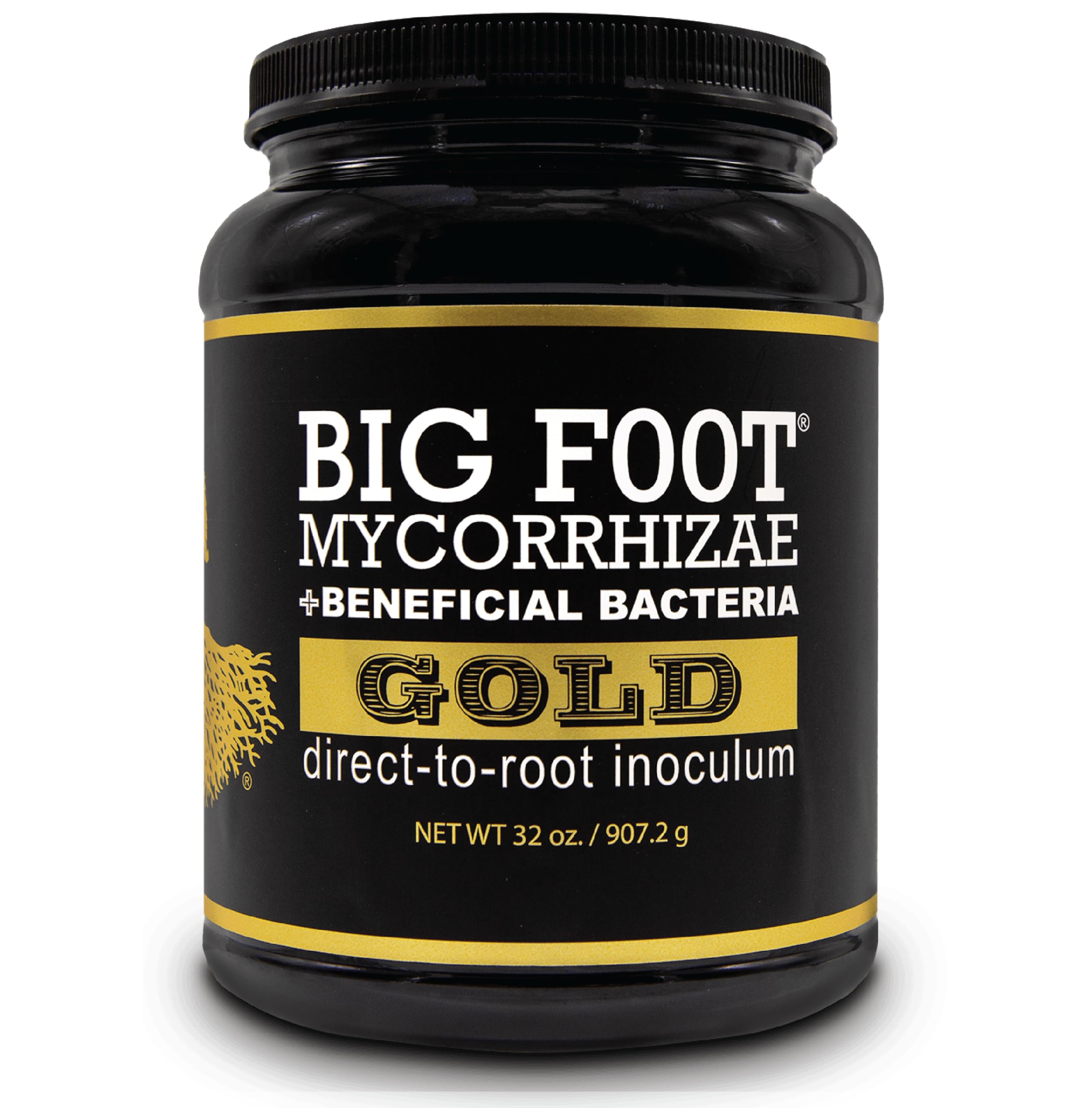 Big Foot Mycorrhizal Fungi - 32oz Organic Root Booster for Plants with Beneficial Microbes | Enhances Root Growth for Transplanting, Hydroponics & Soil Gardening | Ideal for Vegetables, Flowers & Houseplants