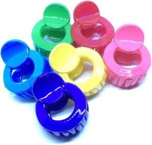 MFU-MADE FOR YOU Plastic Solid Hair Clips for Women & Girls - 10 Pack Multi Claw Hair Clutchers | Perfect for School, Work, Parties & Everyday Hairstyling