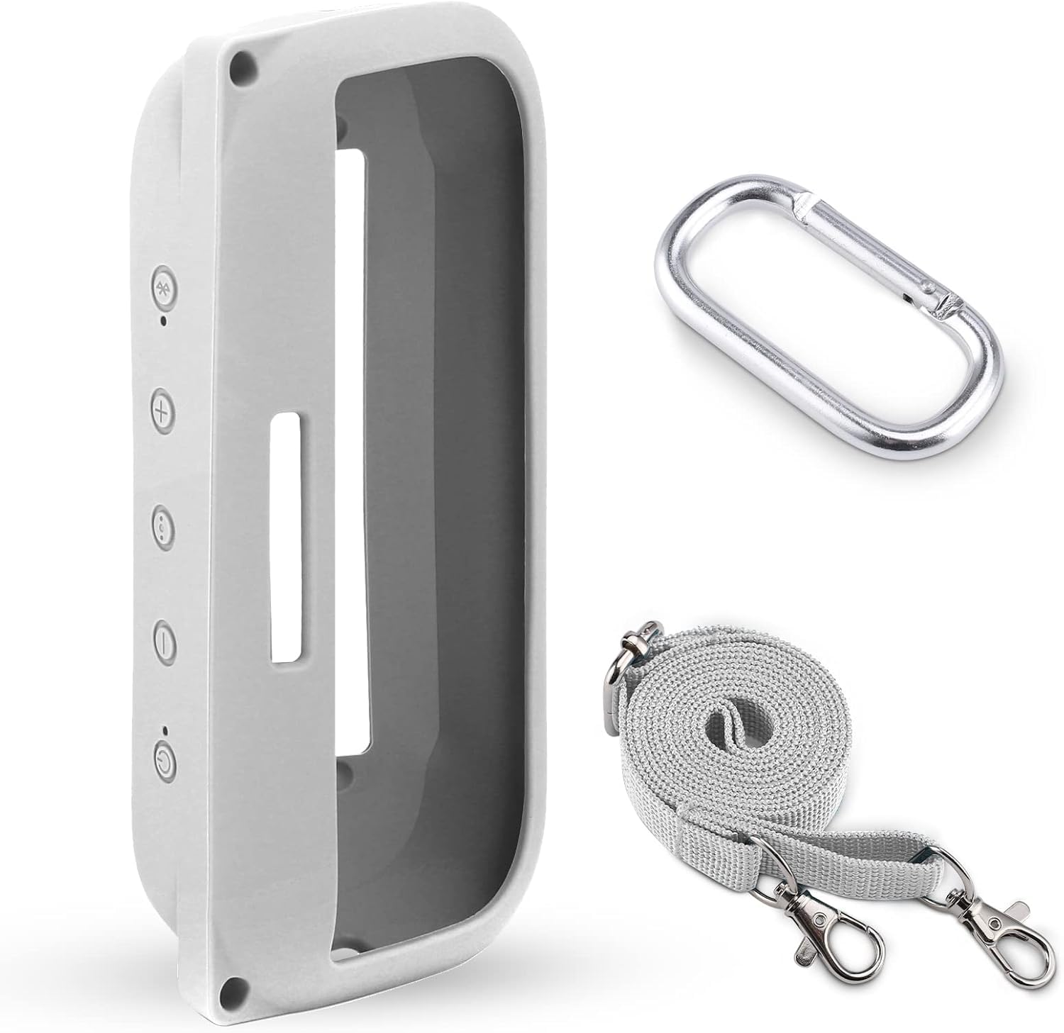 Bose SoundLink Flex Bluetooth Speaker Silicone Case - Soft Protective Cover Replacement for Bose SoundLink Flex (White Smoke) - Perfect for Outdoor, Travel & Waterproof Protection