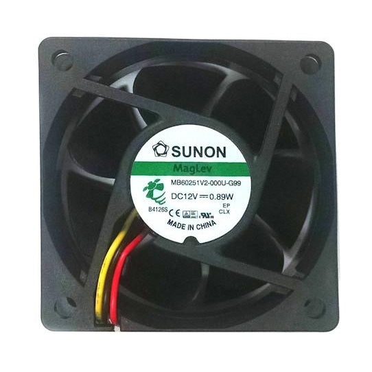 Sunon 60x60x25mm Medium Speed Cooling Fan 3 Pin - KD1206PTV2 / MB60251V2 G99 / MF60251V2 G99 - Perfect for PC Cooling, Electronics, and DIY Projects
