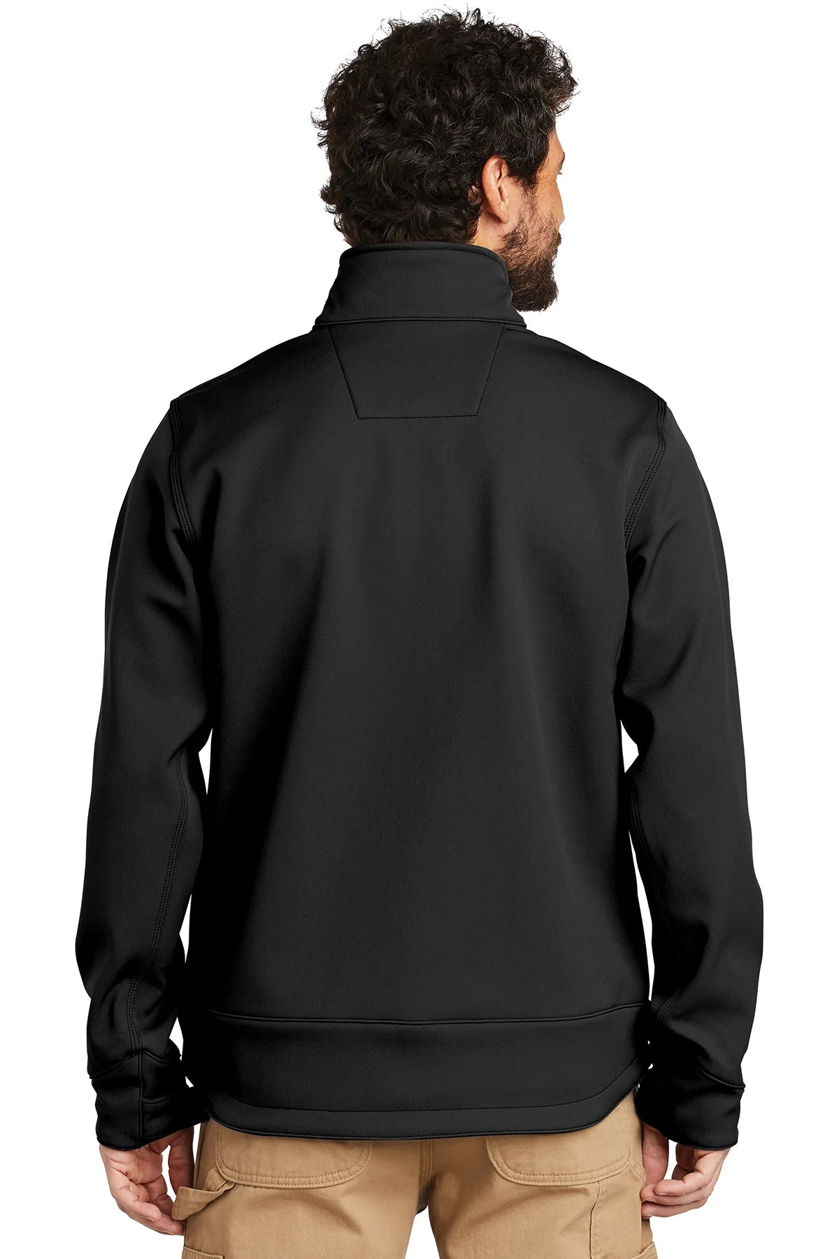 Carhartt Crowley Men's Soft Shell Jacket - Waterproof Windproof Fleece Lined Winter Coat for Outdoor Work & Hiking - Black
