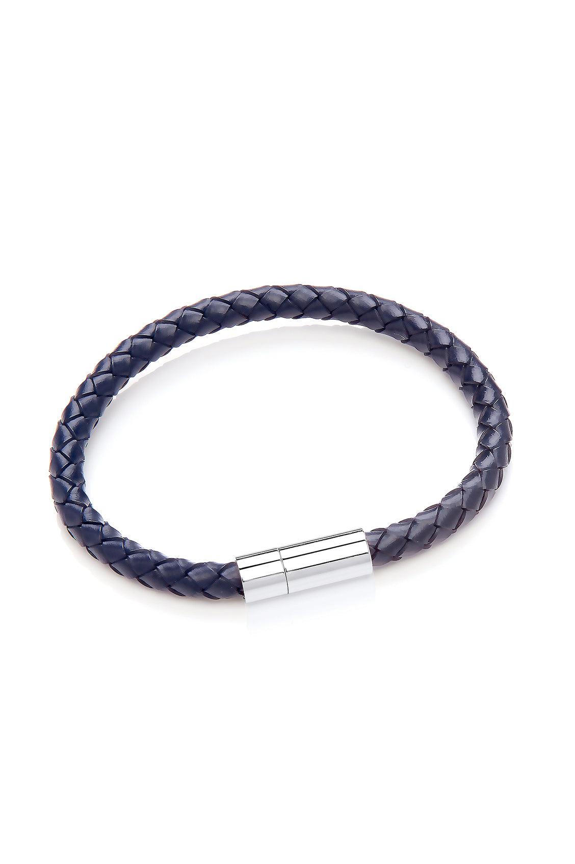 Men's Genuine Leather Single Braided Wrap Bracelet - Stylish & Durable for Casual & Formal Wear