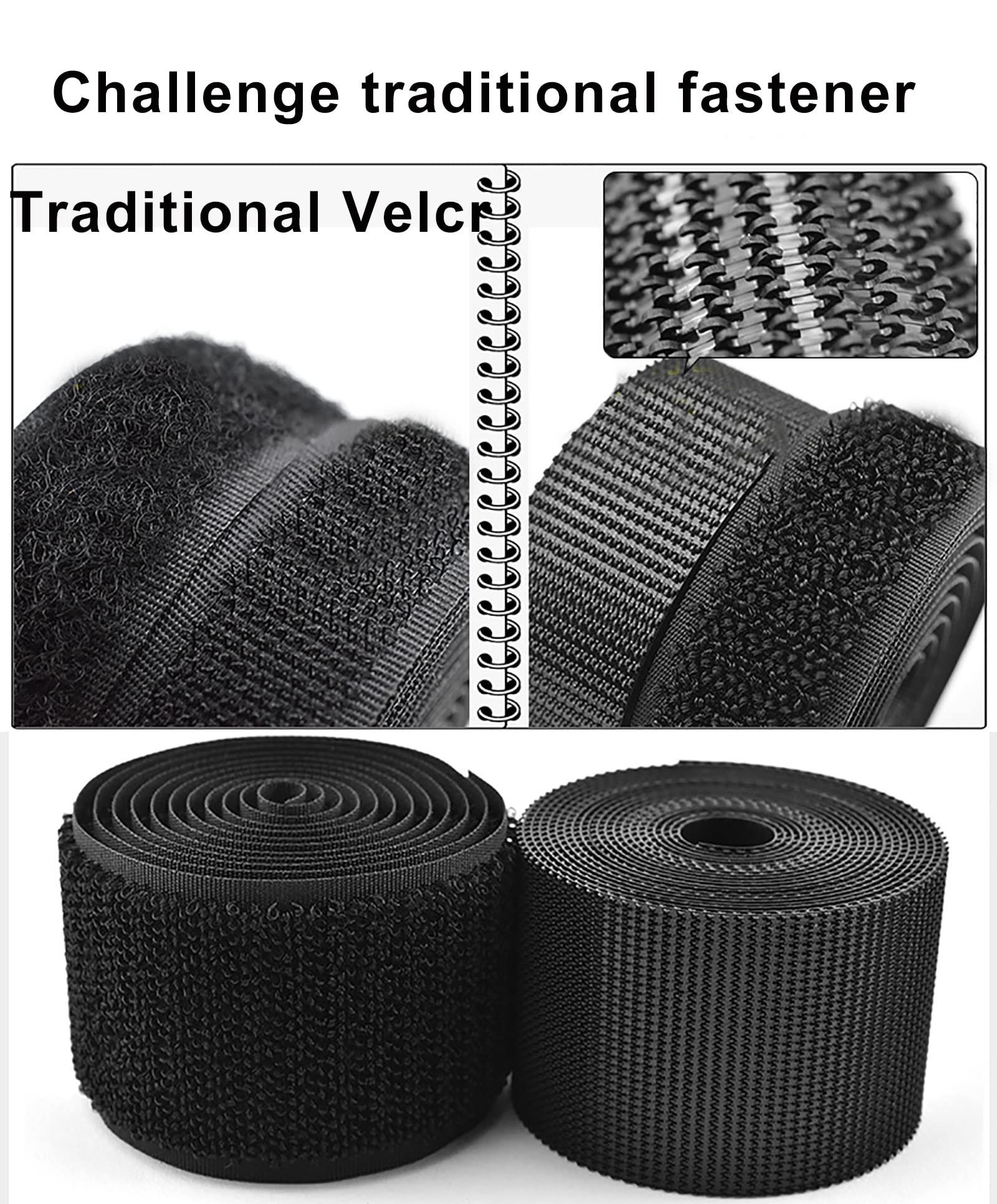 10-Pack 1in x 4in Hook and Loop Tape - Heavy Duty Self-Adhesive Fastener with Strong Hold for Mounting, Carpet, DIY Projects - Perfect for Home Organization, Crafting, and Securing Items