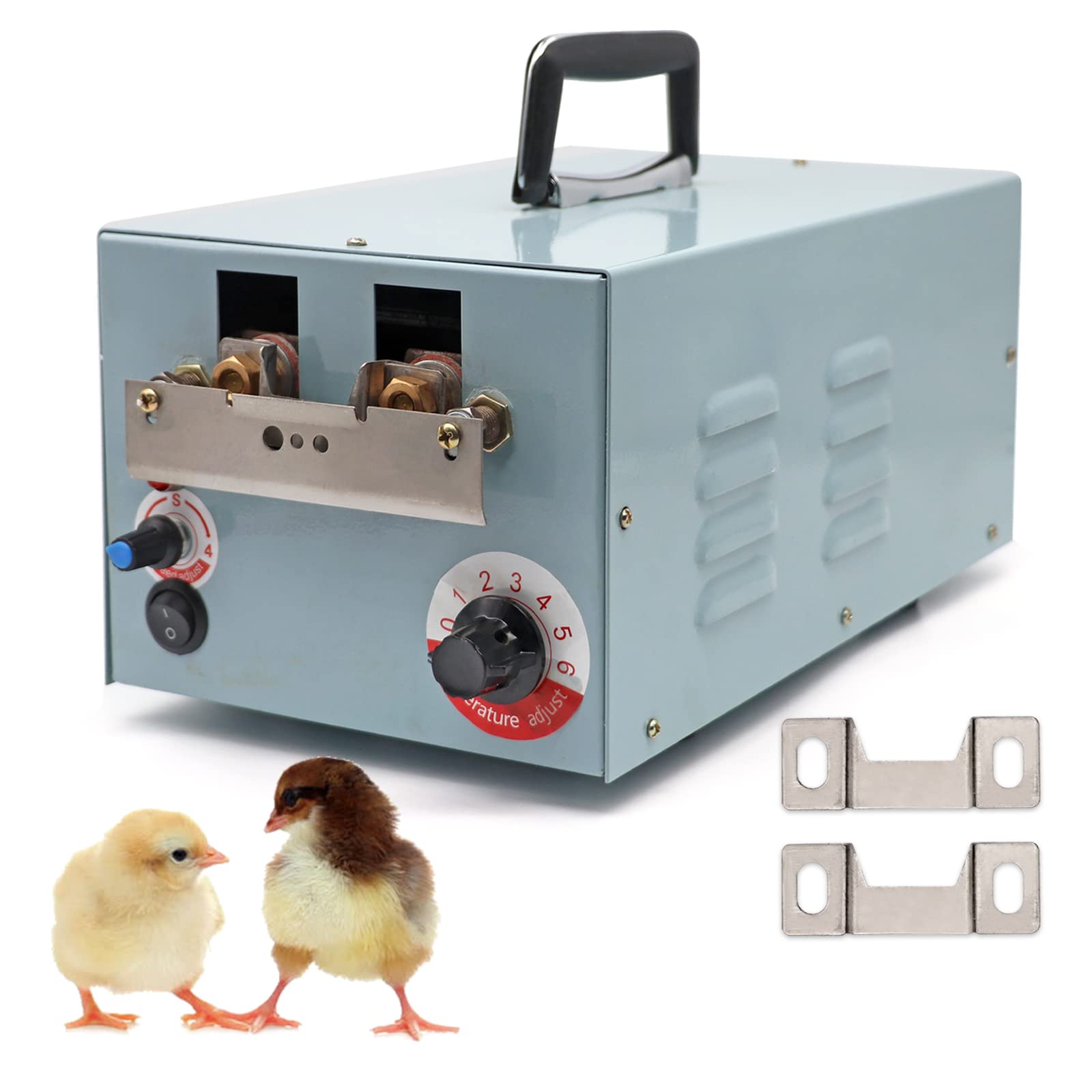 110V Automatic Electric Chicken Debeaking Machine - Poultry Beak Trimmer with 2 Blades for Safe & Precise Beak Cutting | Ideal for Chicken Farms, Hatcheries & Poultry Processing | Durable Debeaker Tool for Healthy Flock Management