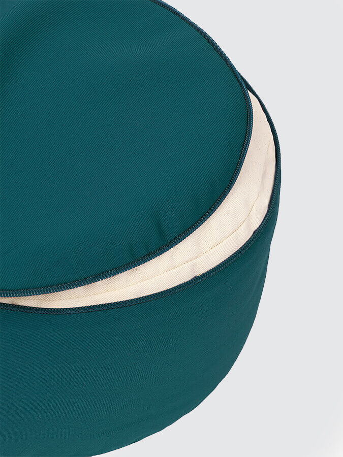Premium Large Yoga Meditation Cushion - Zafu Bolster for Yoga Studio, Home Practice & Zen Meditation - Ergonomic Support for Cross-Legged Sitting & Mindfulness Sessions