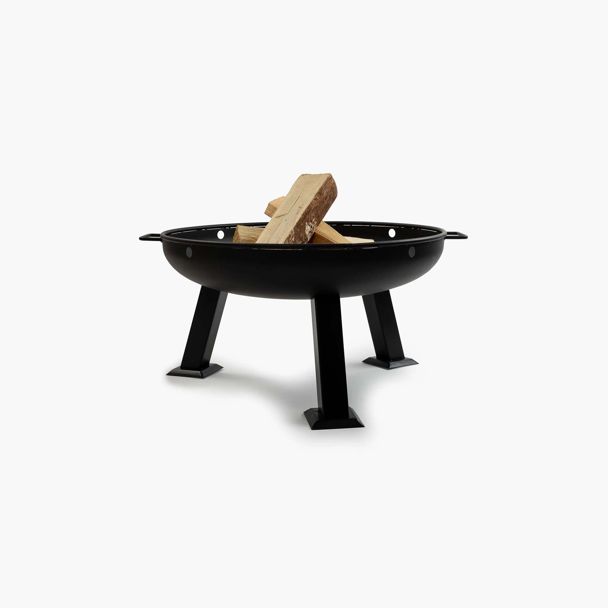 Best Outdoor Fire Pit for Backyard & Camping - Portable & Durable Steel Fire Pit Bowl with Spark Screen - Perfect for Patio, Garden, and Bonfire Nights