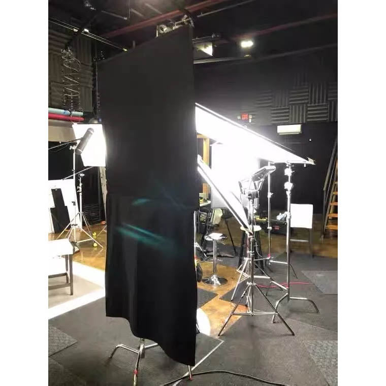 120x120cm (4'x4') Black Floppy Cutter Gobo Flag Panel - Photography Lighting Accessory for Studio, Stage & Film Production