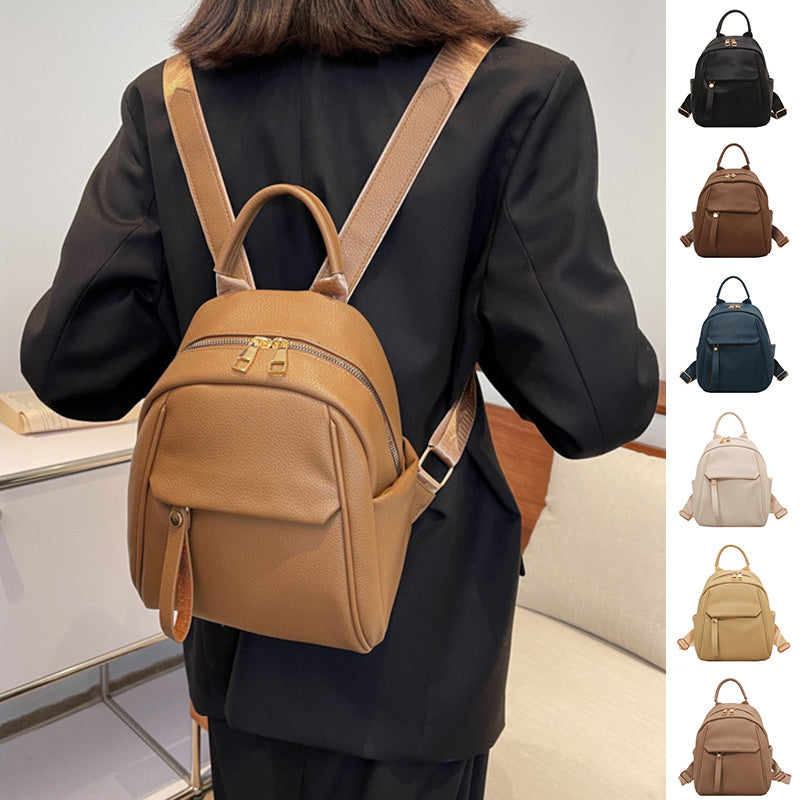 Vegan Leather Backpack for Women - Soft Small Lightweight Travel Backpack | Perfect for Work, School & Daily Commute