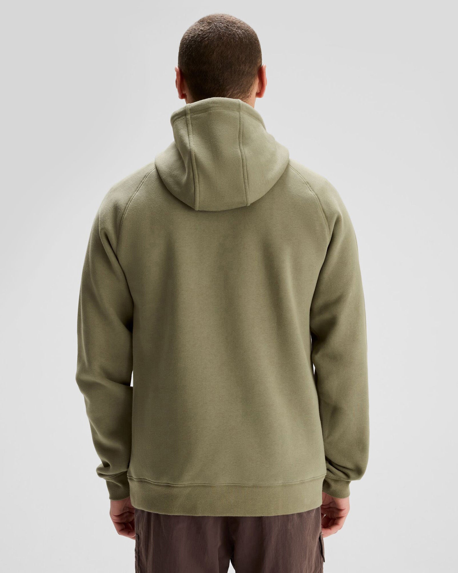 Men's Kathmandu Logo Hoodie - Soft Fleece Pullover with Front Pocket - Beech Color for Outdoor Adventures & Casual Wear