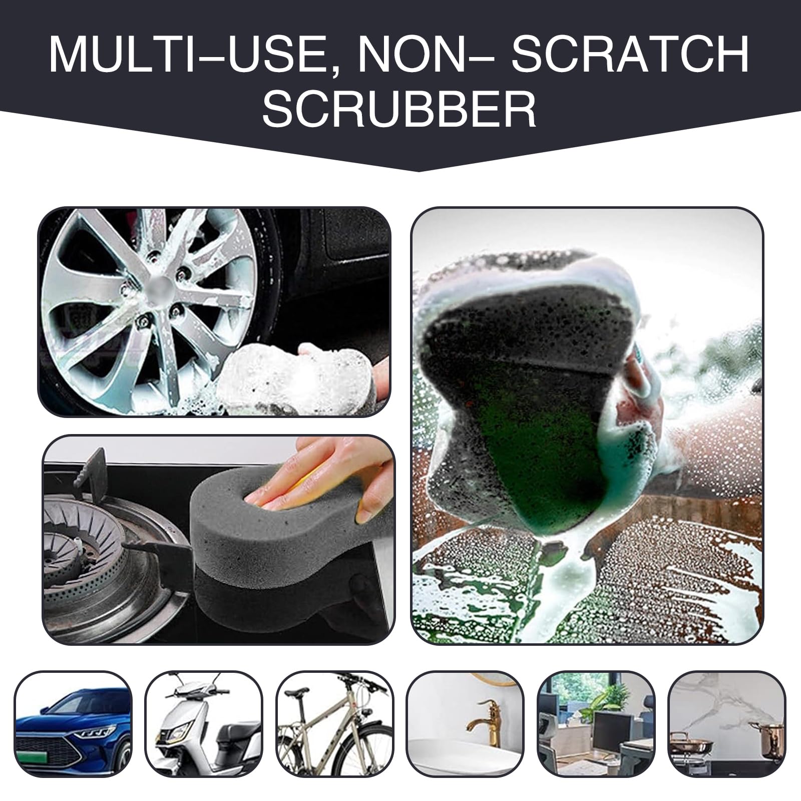 5-Pack Premium Car Wash Sponges - 8.6