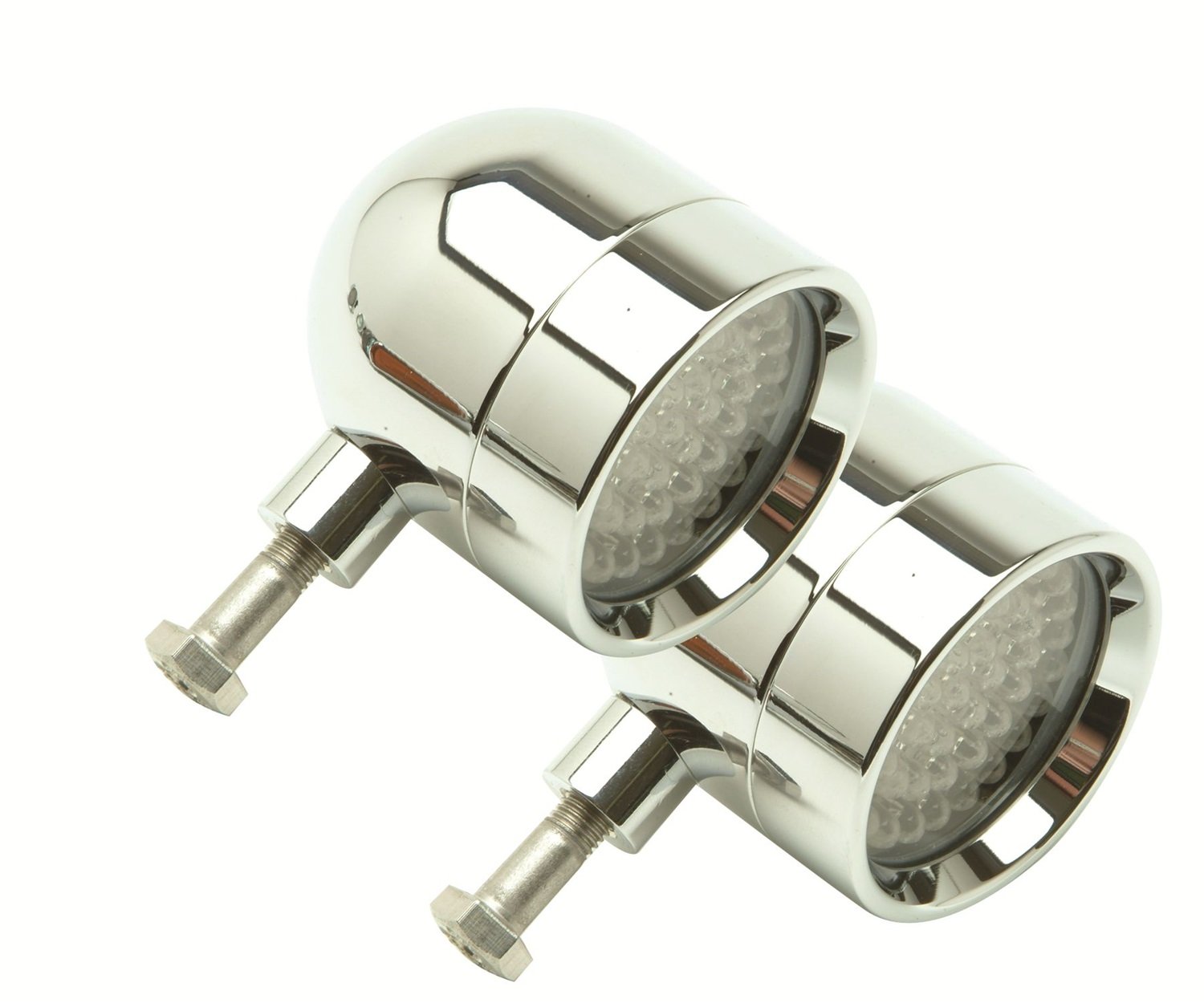 Red LED Rigid Mount Polished LSK4101R-R Shorty Light Bar - High Intensity Off-Road Lighting for Trucks, Jeeps & ATVs - Perfect for Night Driving, Camping & Outdoor Adventures