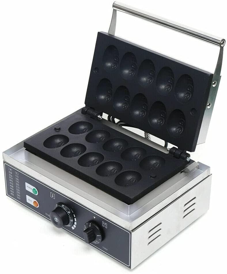 PanDair Commercial Electric Cupcake Maker - 10 Mini Cake Maker for Bubble Egg & Snack Cakes, Non-Stick Surface - Perfect for Dessert, Breakfast, or Snacks - Ideal for Home Baking, Party Treats & Small Business Use