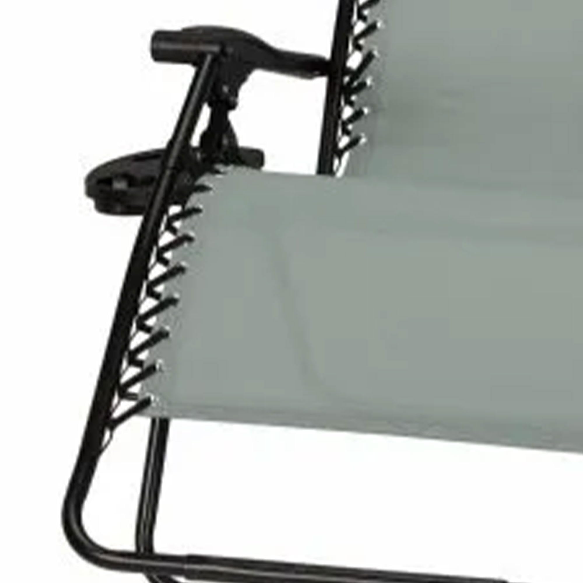 Sunny Isles XL Zero Gravity Outdoor Patio Reclining Chair - Steel Frame Comfortable Lounge Seating Furniture Set (3 Pack, Green) - Perfect for Backyard, Poolside & Beach Relaxation