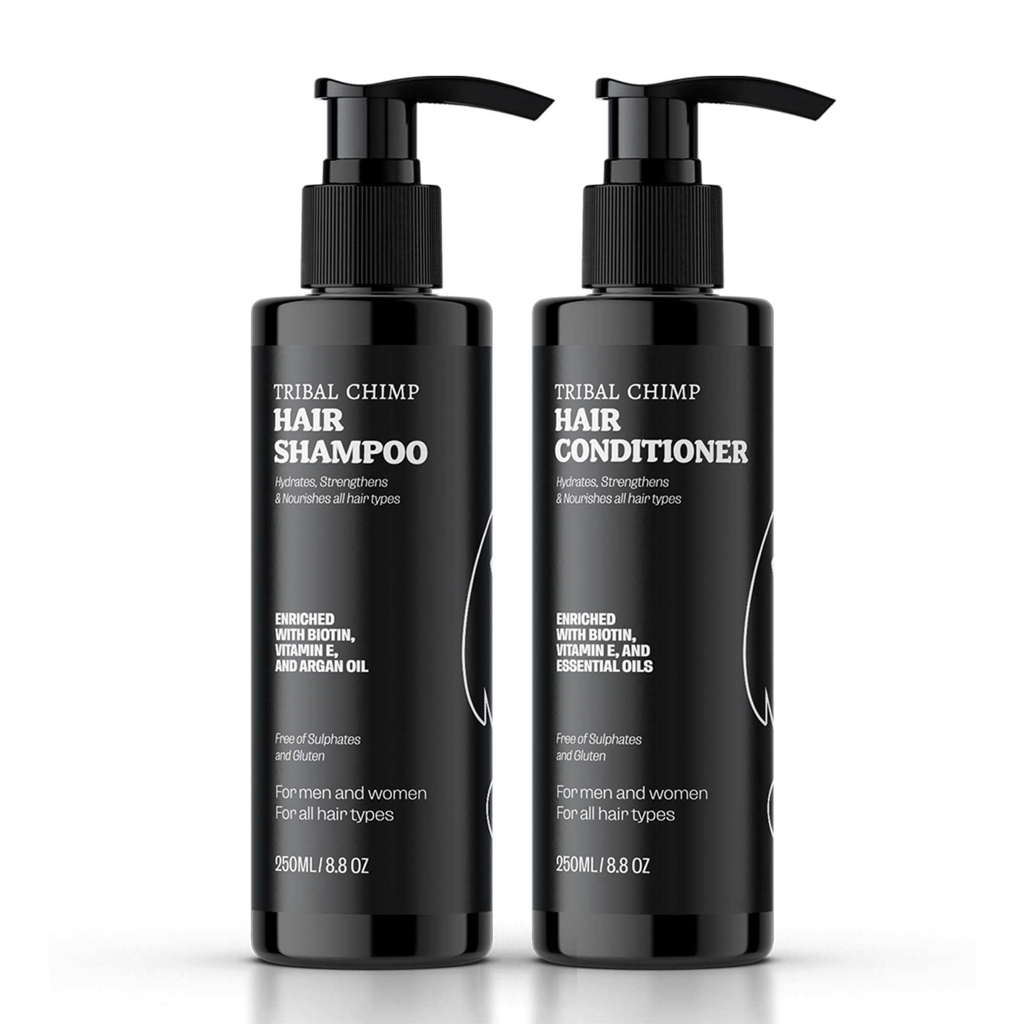 Premium Hair Care Kit - Moisturizing Shampoo (8.5oz) & Conditioner (8.5oz) Set for Dry & Damaged Hair - Sulfate Free & Paraben Free - Salon Quality Treatment for Women & Men - Perfect for Daily Use & Travel