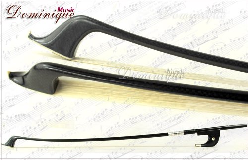Premium Carbon Fiber Bass Bow - German Style 1/2 Size for Professional Musicians | Ideal for Orchestral Performances, Solo Concerts & Practice Sessions