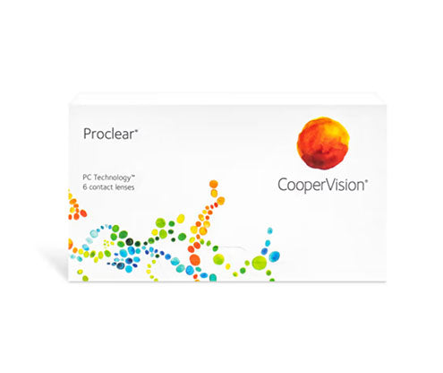 Proclear Contact Lenses 6-Pack - Monthly Disposable Lenses for Dry Eyes - Comfortable & Breathable - Perfect for Daily Wear, Sports, and Travel