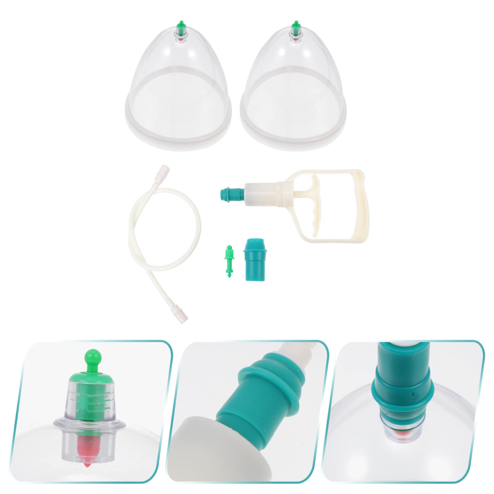 Professional Chinese Cupping Massage Therapy Set - Acupoint & Breast Vacuum Cups for Body Relaxation & Acupressure Treatment | Pain Relief, Muscle Recovery & Spa Relaxation at Home