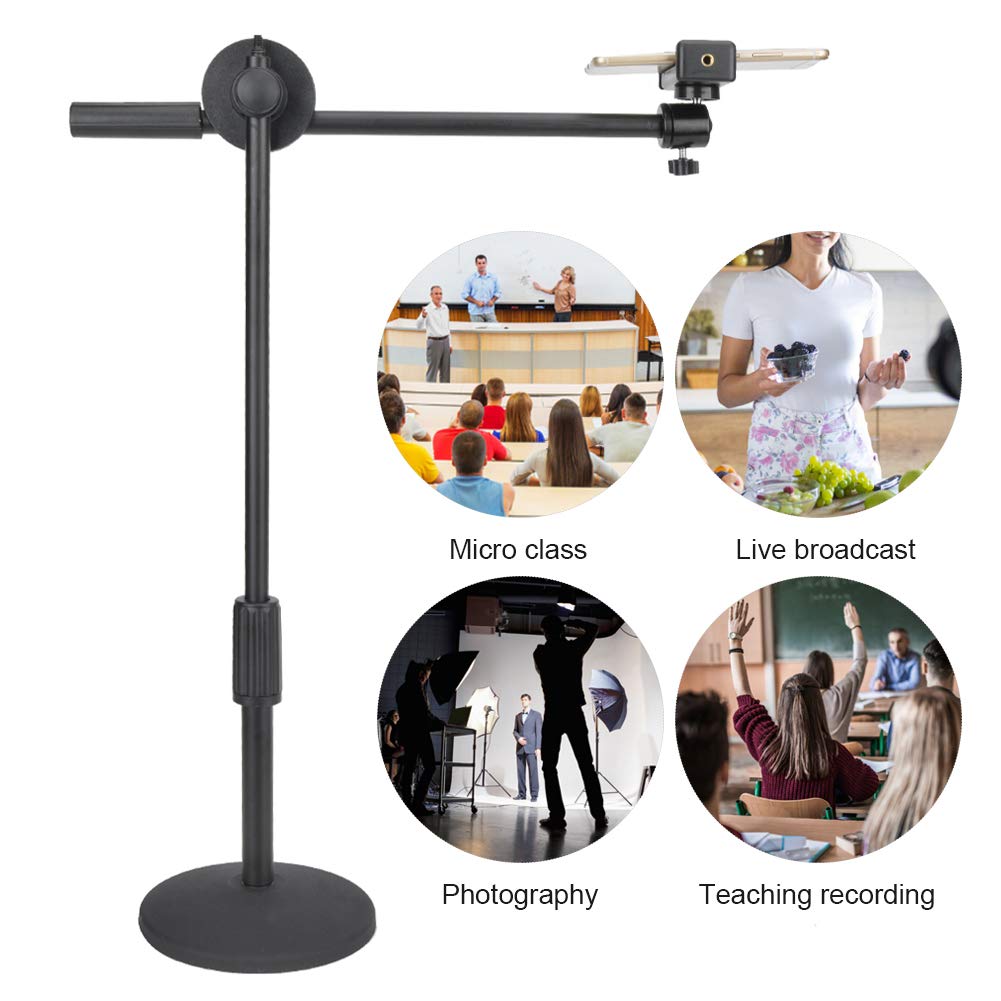VBESTLIFE Adjustable Desktop Phone Stand with Flexible Arm - Universal Smartphone Holder for Video Recording, Live Streaming & Photography - Perfect for Home Office, YouTube Videos & TikTok Content Creation